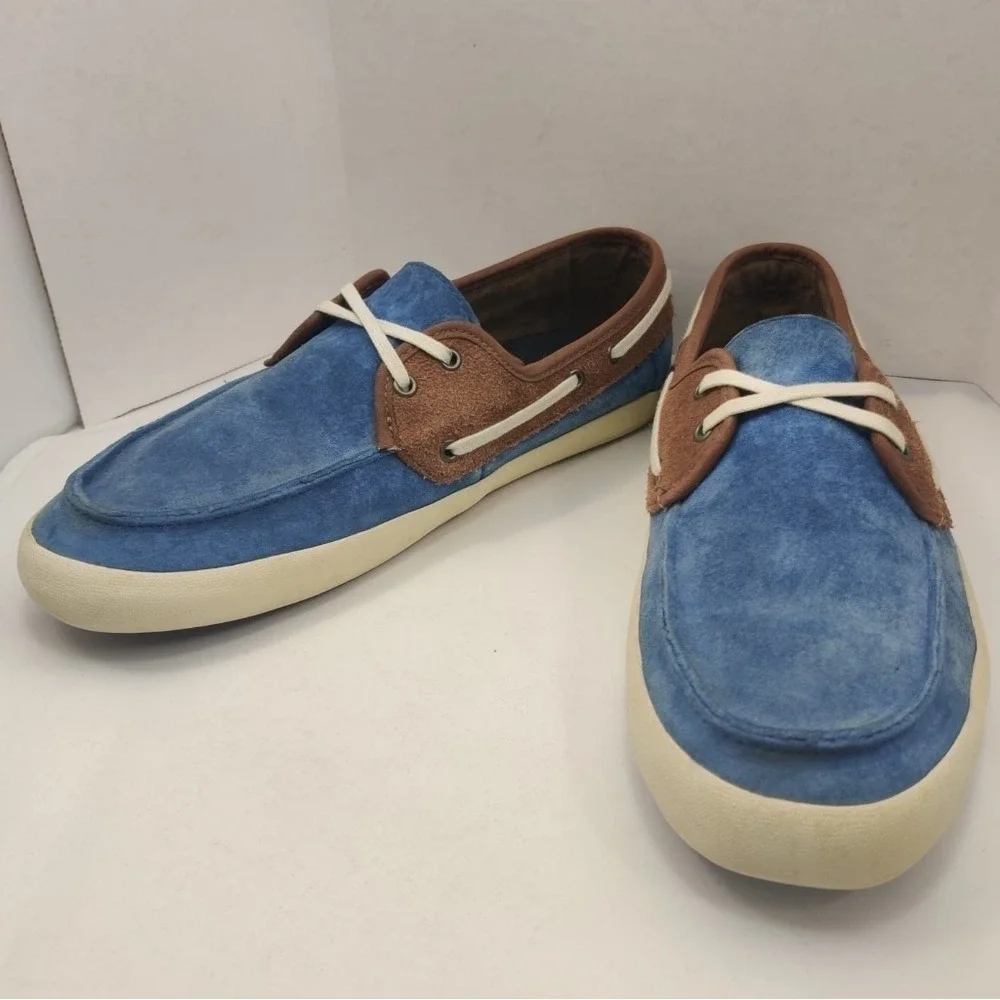 VANS Chauffeur 2.0 Boat Shoes Suede Two Tone Men's 7.5 Preppy Nautical Surf Line